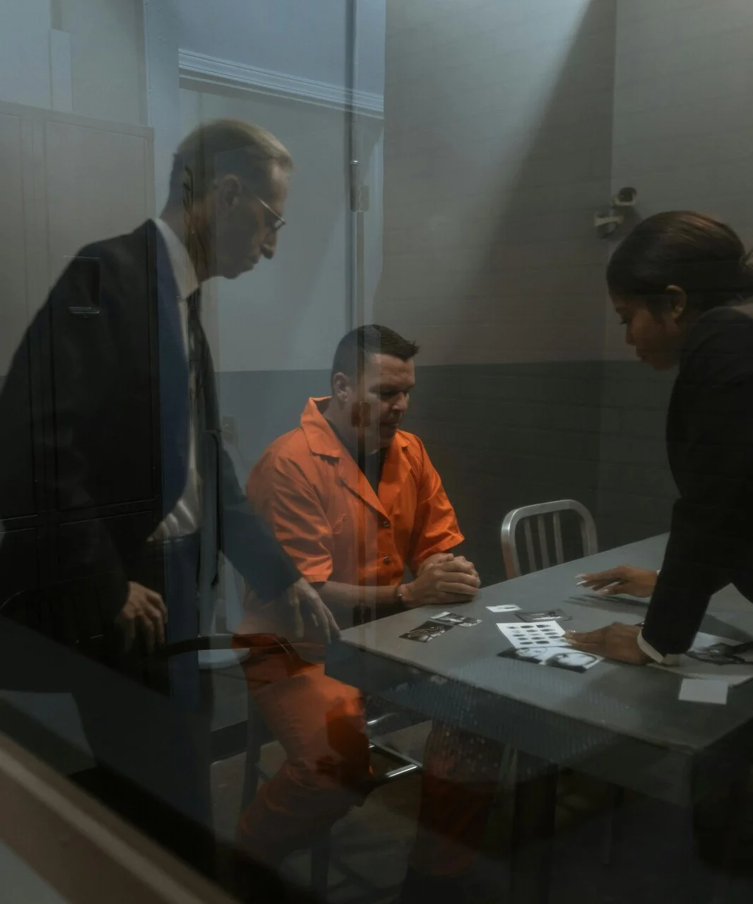 Garcia Bail Bonds representative meeting with a client at the Lucas County Jail